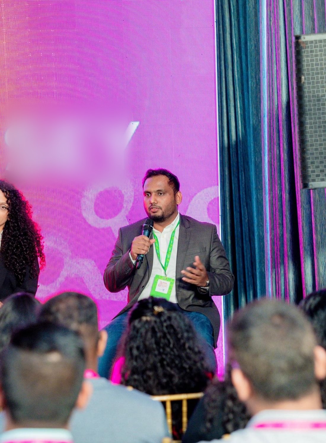 Infas speaking on a panel at the DMASL Digital Summit 2024